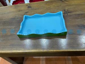 Plateau élégant et unique pour intérieurs modernes, plateau de vanité laqué personnalisable de luxe pour comptoir, fabriqué au Vietnam - Product Image 4
