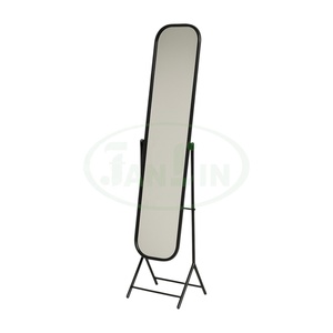 Freestanding Iron Frame Modern Black Powder Coated Dressing <b>Mirror</b> Living Room Bedroom Household Essential Hotel Furniture Fan - Product Image 1