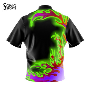 Venta al por Mayor de Camisetas de Boliche Sublimadas Reversibles con Estampado Personalizado, Camisetas de Equipo Baratas de Talla Grande - Product Image 2