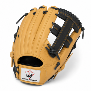 Premium Tan Black Leather <b>Baseball</b> Fielding Glove Durable Outfield Training Sports Mitt for Adult Youth Practice and Game Play - Product Image 2
