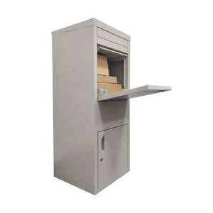 Boîte à colis de jardin en acier inoxydable haut de gamme, personnalisable ODM/OEM, avec serrure à clé, logo sur mesure, étanche, murale ou autoportante - Product Image 5