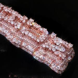 Colgante Vertical de Moissanita con Letra Personalizada, Amuletos Hiphop de Plata Esterlina 925 con Diamante y Moissanita - Product Image 3