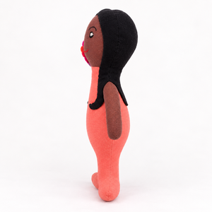 Muñeca de Princesa Sirena de Peluche Hecha a Mano, Juguete de Peluche Suave con Rostro Bordado y Cabello con Flores, Regalo para Niñas - Product Image 3