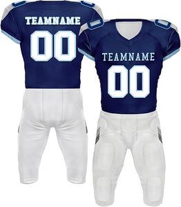 Ropa Deportiva Cómoda de Alta Calidad a Precio Razonable, Uniforme de Fútbol Americano Personalizado con Nombre y Número del Equipo - Product Image 2