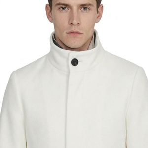 Veste longue matelassée légère pour homme, col montant, poches zippées, vêtement décontracté pour l'extérieur - Product Image 5