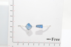 Premium 925 Sterling Silver Trendy Adjustable <b>Bracelet</b> Natural Blue Moonstone Bezel Set Tie Cushion Shape Cab Twister Party Gift - Product Image 4