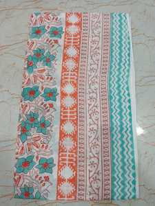 2025 High Quality Eco-Friendly Cotton Floral Hand Block Printed Strapless Plus Size <b>Sarong</b> Body Cover Summer Neck <b>Wrap</b> Dupatta - Product Image 5