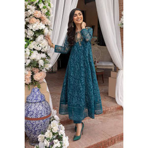 <b>Top</b> Selling Latest Designs Pakistani Women's Clothing Solid Color Shalwar Kameez Dress Custom Sizes Casual Party Wear - Product Image 1