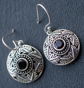 H.A. Gems J-255 Pendientes colgantes de plata de lujo con piedras redondas de circonita unisex para mujeres y hombres - Product Image 3