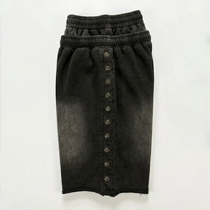 Pantalones Cortos Casuales de Doble Cinturón para Hombre, Estilo Urbano, de Algodón, Ajustables, Transpirables y Cómodos, de Alta Venta - Product Image 4
