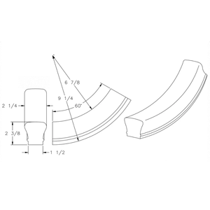 Raccord de main courante en bois massif 7012, raccord de connexion à 60 degrés, résistant à l'eau et à la rouille, pièces d'escalier durables - Product Image 2