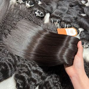 Wholesale 100% Raw Virgin Cuticle Aligned Vietnamese <b>Hair</b> Remy Extensions Silk Straight Double Drawn Large Stock - Product Image 2