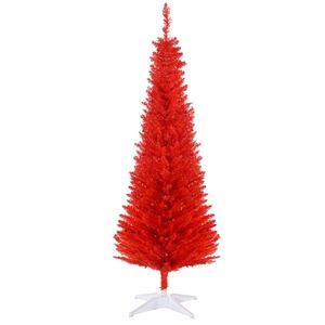 Albero di Natale da 1,5 m con Luci Scintillanti, Decorazione Festiva Facile da Montare per Spazi Ristretti - Product Image 6