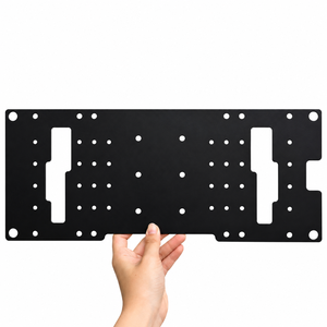 Plaque de montage GPU en aluminium noir sur mesure OEM, fabrication de tôlerie de précision 5052 6061, composants de châssis de serveur - Product Image 3