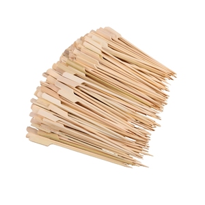 Brochettes en bambou écologiques et durables de haute qualité, très vendues, premium, droites, robustes, pour barbecue et camping. - Product Image 1