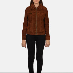 Veste en cuir pour femme de haute qualité, design attrayant, best-seller, manches longues pour l'hiver, respirante, service OEM, personnalisable - Product Image 4