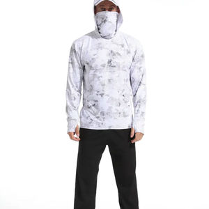 Sweat à capuche personnalisé avec logo, imperméable, pour la randonnée et la pêche, respirant, avec masque intégré, pour homme - Product Image 3