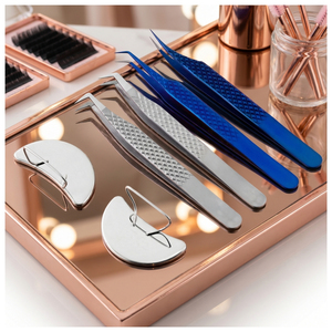 Volume Lash Extension Tweezers Fiber Tip Eyelash Tweezers Curved Lash Tweezers Perfect Grip for lash <b>mapping</b> & lash styling work - Product Image 6