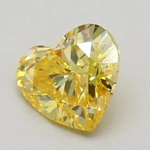 Diamante amarillo de corte corazón, cultivado en laboratorio, certificado por IGI, diamante amarillo de corte corazón suelto para anillo de compromiso personalizado de 1 a 5 quilates - Product Image 5