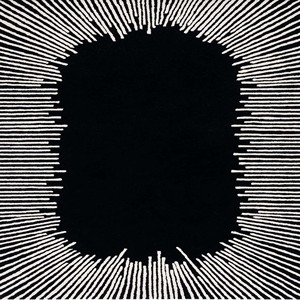 Tapis moderne abstrait noir ivoire à motifs géométriques, tissé à la main, pour salon et chambre, décoration de sol contemporaine - Product Image 2