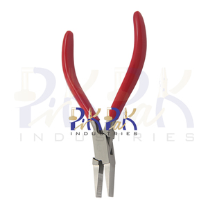 คีมปากแบนสแตนเลส 130 มม. ด้ามจับ PVC ปากหยัก สำหรับงานเครื่องประดับ งาน DIY งานฝีมือ  OEM ปรับแต่งได้ ตัดได้ - Product Image 5