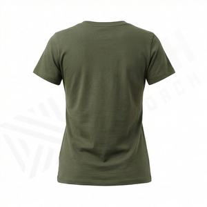 เสื้อยืดคอกลมแขนสั้นผ้าซาตินโพลีเอสเตอร์สำหรับผู้หญิง ระบายอากาศได้ดี คุณภาพสูง สีและโลโก้สั่งทำได้ ใส่สบายๆ - Product Image 2