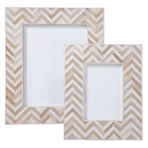 Cadre photo décoratif de luxe éco-responsable fait main en os incrusté, design unique - Product Image 4