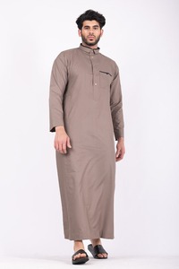 <b>Men</b> Juba Long Traditional Muslim Clothing Comfortable Islamic Robe Modest Loose Fit Breathable Material - Product Image 4