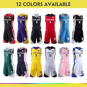 Wholesale High Custom Basketball Jerseys <b>Shorts</b> Set 100% <b>Polyester</b> Lightweight Uniforms for Teams Schools Clubs AAU Programs - Product Image 2