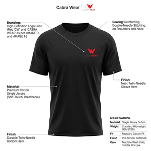 Men's Lightweight Polyester/Cotton <b>T</b>-<b>Shirt</b> Regular Fit Custom Sizes XS-<b>6XL</b> Features Customer Logo & Blank Design - Product Image 5
