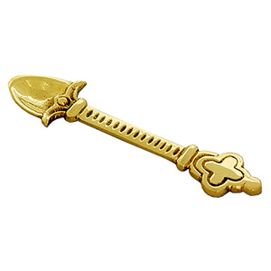 Embossed Brass Incense Spoon | Church Thurible Charcoal Scoop – DOUBLE VEE EXPORTS - Product Image 1