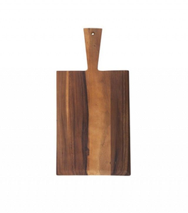 Planche à découper carrée en bois d'acacia avec poignée, planche à charcuterie, bloc de découpe de cuisine pour viande et fruits - Product Image 3