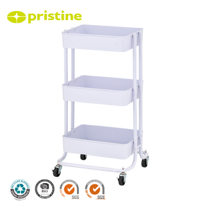 Carrito de Almacenamiento Metálico de Tres Niveles con Ruedas para Herramientas de Oficina - Muebles de Almacenamiento para el Hogar de Taiwán al por Mayor - Product Image 5