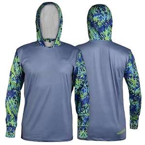 Fournisseur OEM en gros personnalisé de sweats à capuche de pêche en polyester sublimé, tissu micro-interlock, marque privée, UPF 50, séchage rapide - Product Image 1