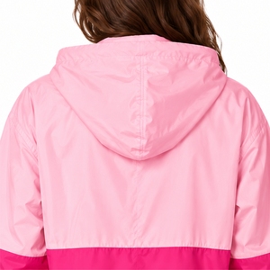 <b>Women</b> Hooded Windbreaker <b>Jacket</b> Full Sleeve Zip Closure Lightweight <b>Spring</b> Style Racer <b>Jacket</b> Custom Made <b>Jacket</b> For <b>Women</b> - Product Image 5
