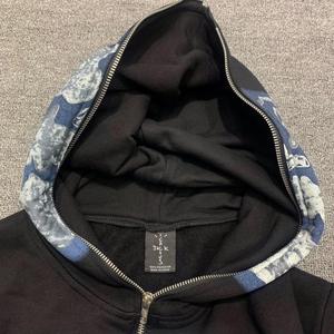 Sudadera con Capucha y Cremallera Completa de Algodón con Impresión DTG de Calidad Premium, Personalizable con Marca, Diseño Clásico Urbano, Unisex - Product Image 3