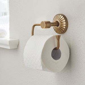 Stylish Gold Bathroom Tissue <b>Holder</b> Wall Mounted Toilet <b>Paper</b> <b>Roll</b> Stand Durable Metal Rust Proof OEM Manufacturer Supplier - Product Image 2