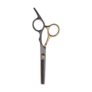 Silver Hair Thinning Scissors with Gold Screw Professional Barber <b>Shears</b> Stainless Steel Texturizing Scissors - Product Image 6