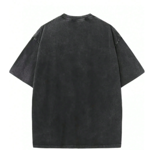 T-shirt personnalisé unisexe de haute qualité, écologique, imprimé, 100% coton biologique, vintage, à épaules tombantes, surdimensionné, lourd, lavé - Product Image 2