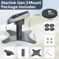 Kit de montage magnétique portable Starlink Gen3 pour toit, support mini-aimants pour internet satellite Starlink V3 pour VR