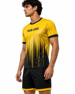 Conjunto de Camiseta de Fútbol Sublimada para Hombre, Manga Corta, Poliéster que Absorbe la Humedad, Uniforme de Fútbol con Cuello Redondo, Corte Regular - Product Image 2