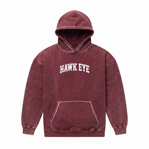 Men's <b>Vintage</b> Acid Wash Men's Rhinestone Hoodie Custom <b>Oversized</b> Cotton Streetwear Hooded Pullover <b>Sweatshirt</b> - Product Image 4
