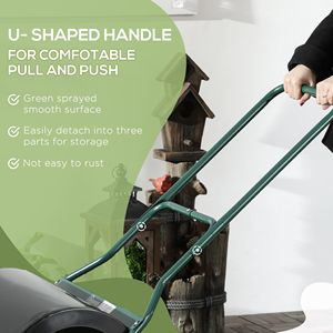 Rullo per Prato Nero da 20 piedi, con Capacità di 16 Galloni, Manico a U, per Spingere/Tirare, con Tappo di Scarico - Product Image 6