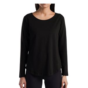 Chemises personnalisées à manches longues pour femmes, t-shirts décontractés amples taille XL pour femmes, à manches longues avec dentelle, col rond, coupe ample et mignonne - Product Image 6