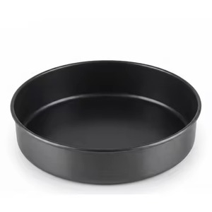 <b>Baking</b> pan black non-stick deep round cake tin commercial grade heavy duty metal pastry kitchen <b>baking</b> pan - Product Image 1
