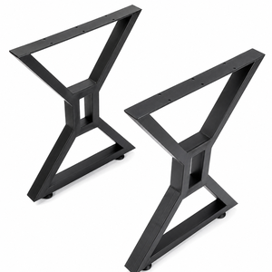 Wholesale 28" Furniture <b>Legs</b> Hollow X-Shaped 440lb Loading, Metal <b>Table</b> <b>Legs</b> For DIY Coffee <b>Table</b> Parts EDPTBL027 - Product Image 1