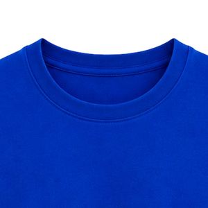 Camiseta Azul Rey de Algodón, Cuello Redondo, Manga Corta, Unisex, Ropa Casual, Cómoda para Uso Diario, Clásica y Básica - Product Image 6
