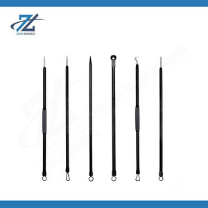 Blackhead and Whitehead Remover Tool Kit 11PCS Stainless Steel Acne Extraction Tools with Leather Bag Case Removal Kit Pakistan - Product Image 6