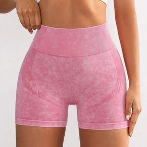 Nouveaux shorts de course pour femmes, vente en gros, compression, séchage rapide, doux, confortables, sans coutures, dos froncé - Product Image 4