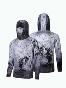 Chemise de pêche unisexe à manches longues sur mesure, légère, respirante, imperméable, coupe-vent, séchage rapide, performance sublimée, protection UV - Product Image 4